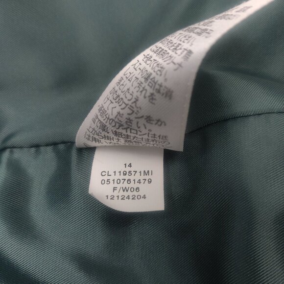 Classiques Entier Emerald Green Suede Mandarin Collar Jacket - Picture 7 of 9